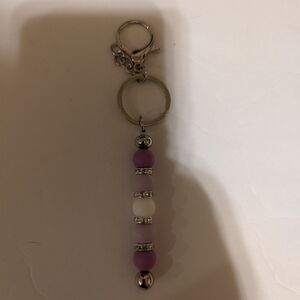 Purple stick keychain